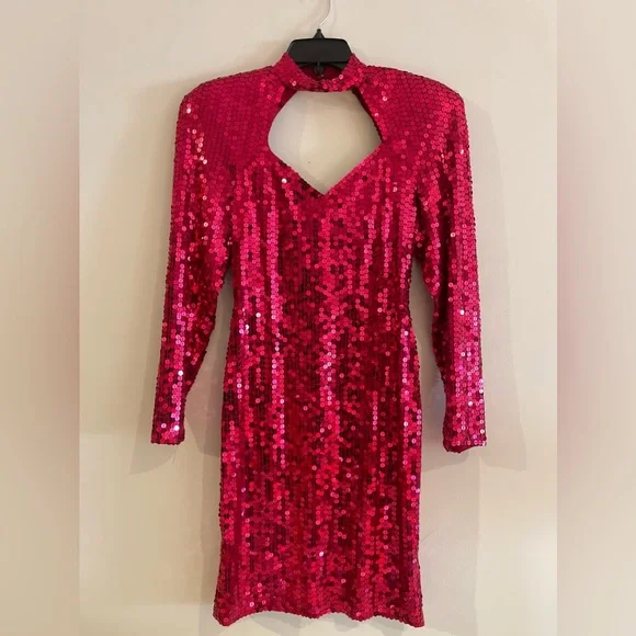 Revolve Dresses | Barbie Hot Pink Sequin Mini Dress | Color: Pink | Size: 8 | Jayewilson1's Closet